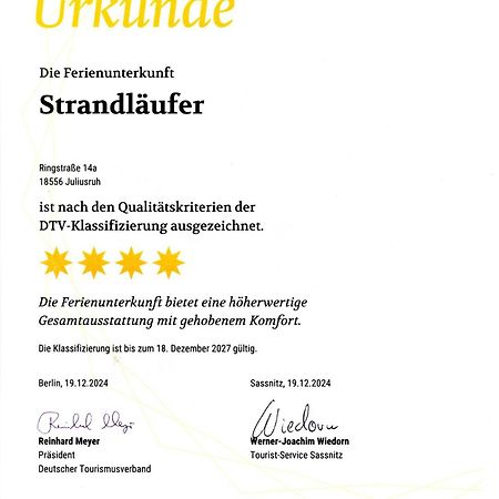 Ferienwohnung Strandlaeufer Juliusruh Bagian luar foto